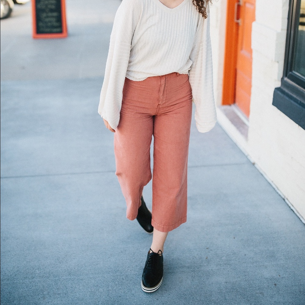 Rust Wideleg Pant